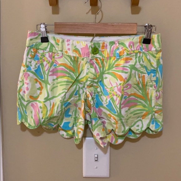 Short Mini Lilly Pulitzer Callahan - Taille 00 (XXS) - Motif Multicolore Menthe/bleu/corail - Neuf Avec étiquettes